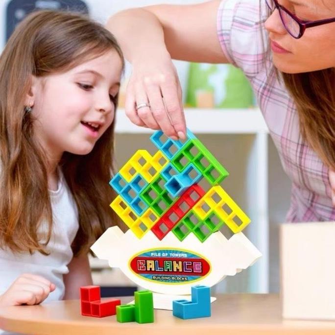 TOYS | Tetra Tower Game / Mainan Keseimbangan / Tetris Tower