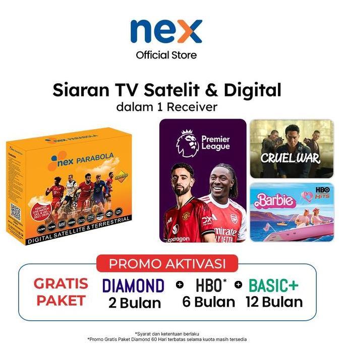 PROMO - Nex Parabola - Combo Kuning Receiver
