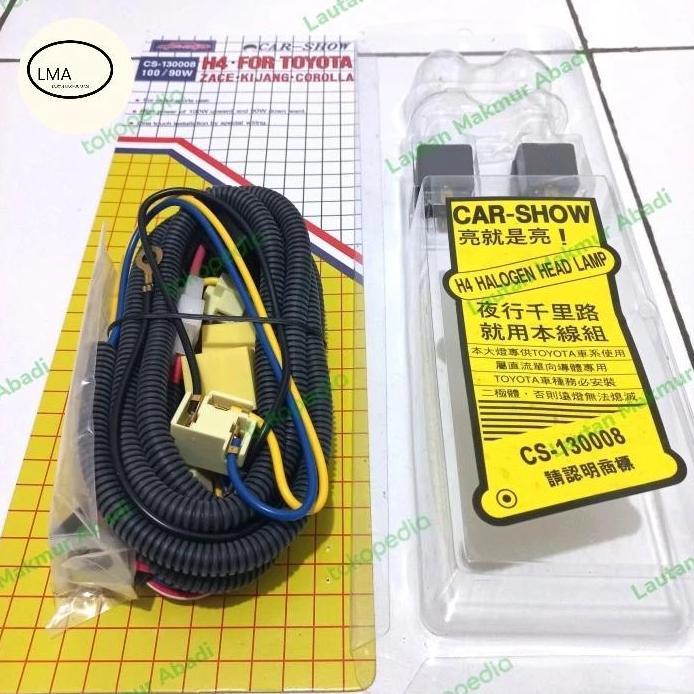 Kabel Relay Lampu Mobil Set Carshow Original Taiwan Kijang Corolla Promo
