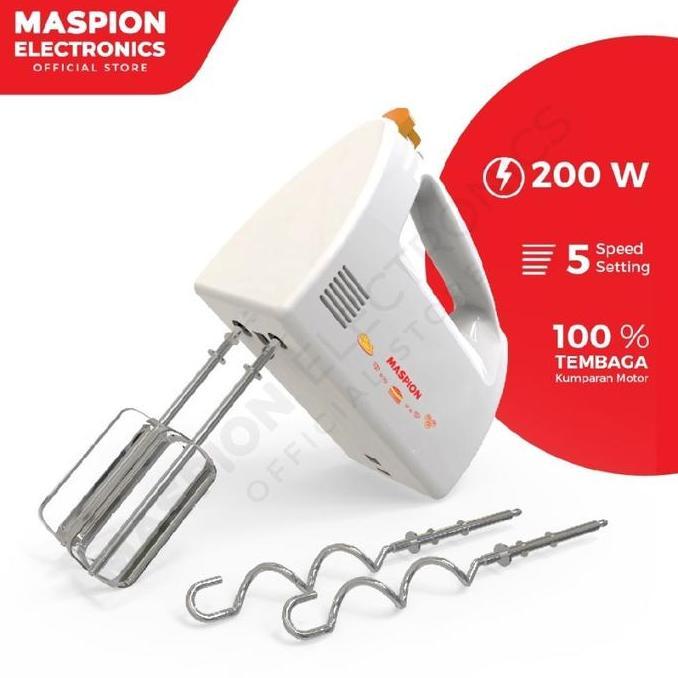 HARGA SAHABAT - Maspion Super MIxer Turbo Hand Mixer Dengan Box Penyimpanan