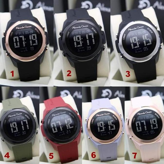 ALEXANDRE CHRISTIE AC9342 AC 9342 RUBBER DIGITAL JAM UNISEX BLACK