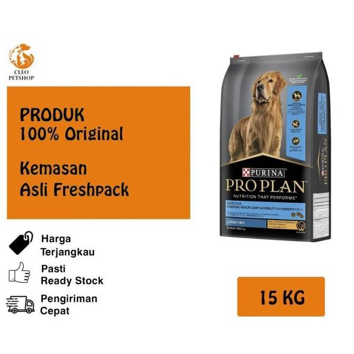 TERMURAH - PRO PLAN / ProPlan Large Breed Adult Dog 15kg - Gojek Only