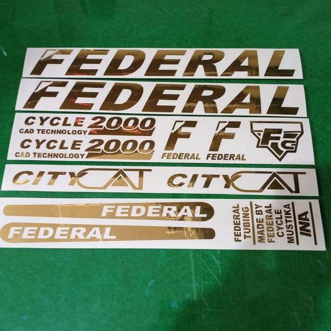 Cutting Sticker Sepeda Federal City Cat Panjang 25Cm 1Set Oracal Stiker Mtb Federal Ready