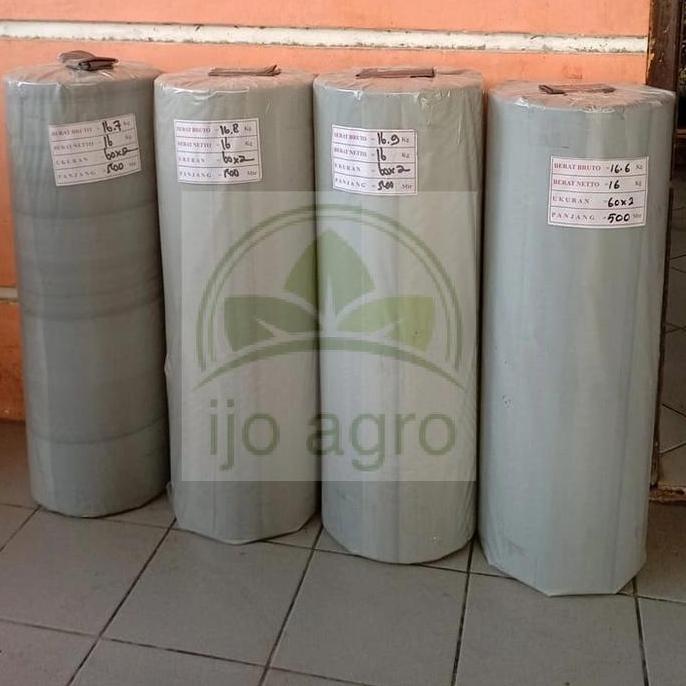 plastik mulsa murah hitam perak 1 roll lebar 1,2 m panjang 500 m