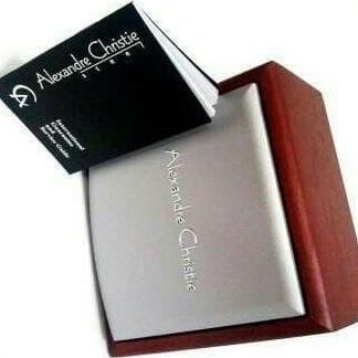 ALEXANDRE CHRISTIE AC5007 AC 5007 SILVER BLACK JAM WANITA ORIGINAL