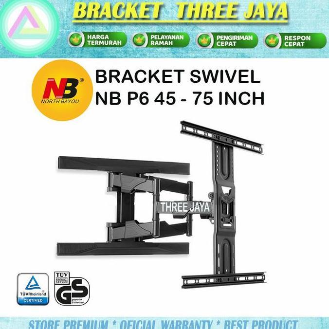 CUCI GUDANG - NB P6 swivel, breket tv Nb, bracket swivel, Bracket tv 55-70 inch