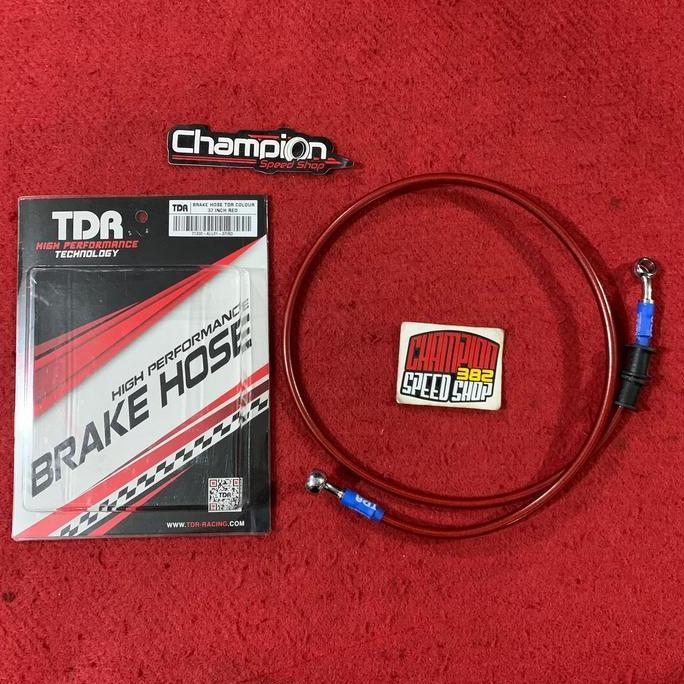 Selang Rem TDR Racing 37inch 93cm Merah Beat Karbu Beat FI Beat ESP