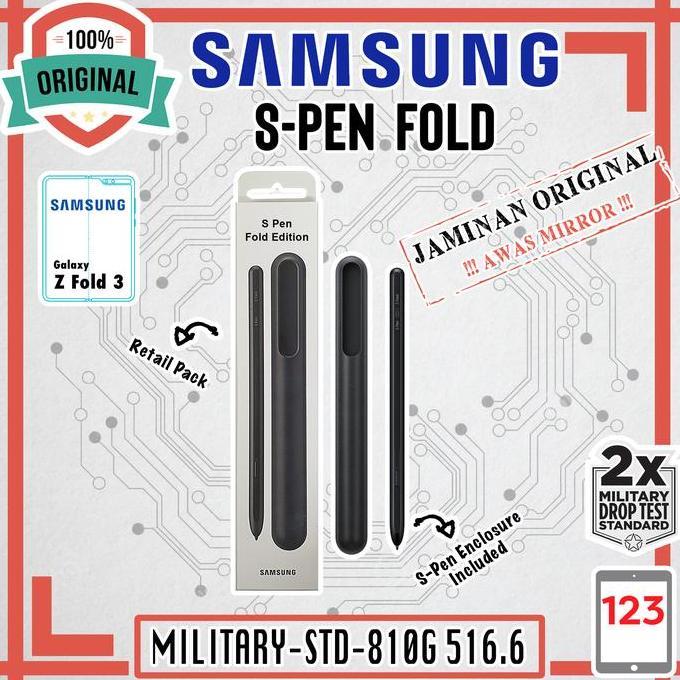 TERMURAH - Case Samsung Galaxy Z Fold 3 Fold3 Samsung S-Pen S Pen Fold Original