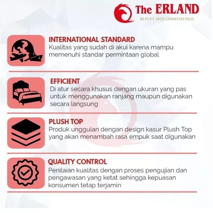 Kasur In The Box The Erland PLUSH TOP ORIGINAL | 200 x 120 24cm