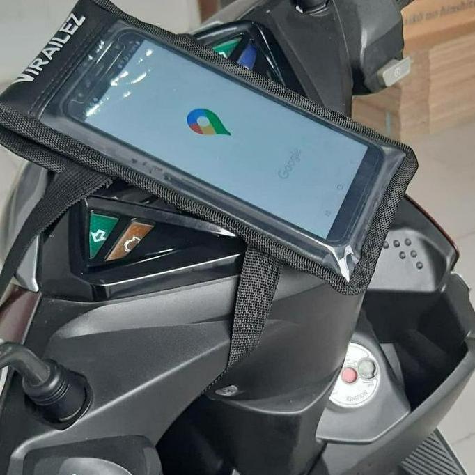 Holder hp motor waterproof universal tas hp motor kuat anti jambret