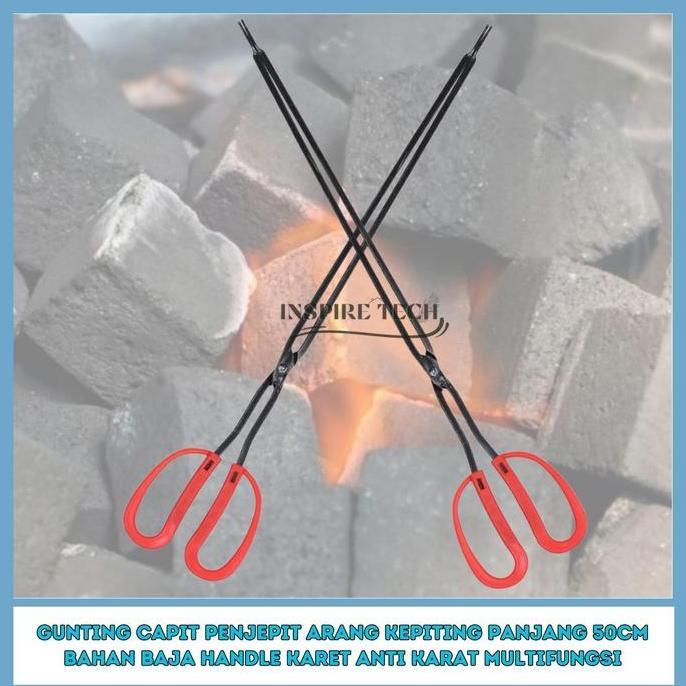 Capit BBQ Jepitan Arang Multifungsi Capit Panjang 50CM