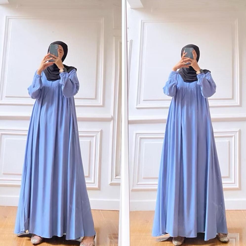 Grosir Gamis Rayon Twill Ld 120,130,140,150 Gamis Fuji Gamis Nagita Oversize Gamis Lebaran Terbaru G