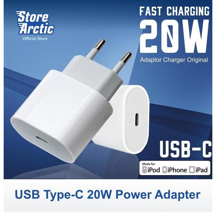 Adaptor Charger Original Iphone 11 12 13 14 Fast Charging 20W Kepala