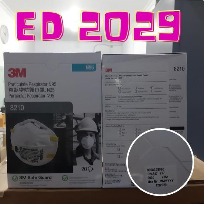 masker N95 3M 8210 / Respirator Partikulat 3M 8210, N95