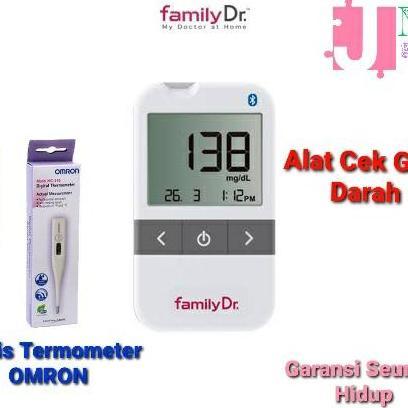 Alat Cek Gula Darah Family Dr Blood Glucose Gratis Thermometer OMRON
