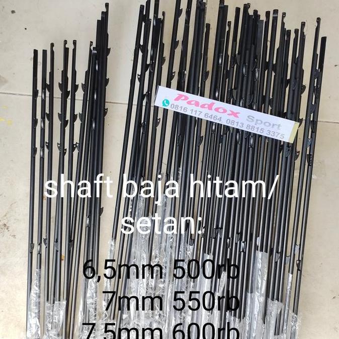 TERMURAH - shaft speargun 8mm spring steel spearfishing busur tombak ikan PADOX