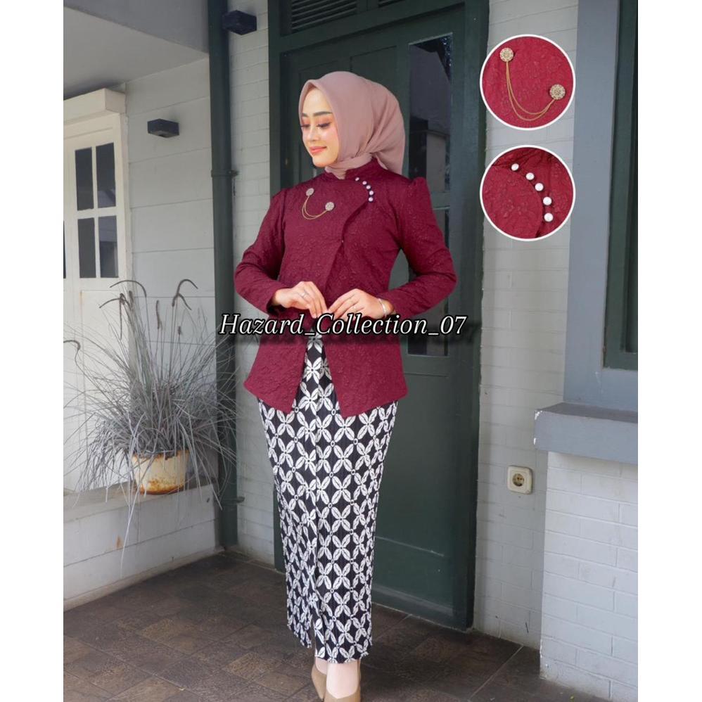 PROMO GILA Janggan Kretek Viral - Kebaya Janggan Gadis Ayu Jawa Elegan - Janggan Tunik Modern Kebaya