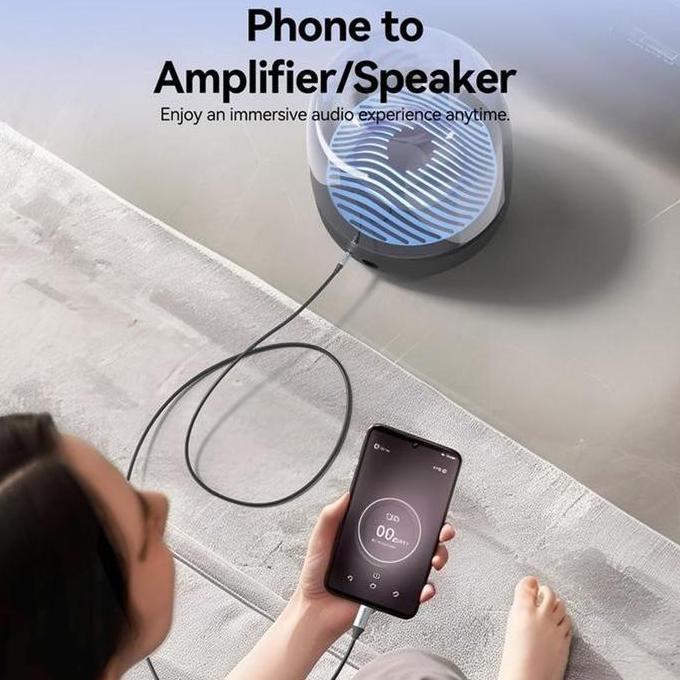 VENTION BIJHF KABEL JACK AUDIO CONVERTER DAC TYPE C MALE TO AUX 6.5MM FEMALE 1M 1 METER ADAPTER ADAP