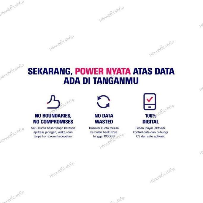 KARTU PERDANA XL LIVE.ON POWER GO 20GB+5GB BONUS+50GB STREAMING