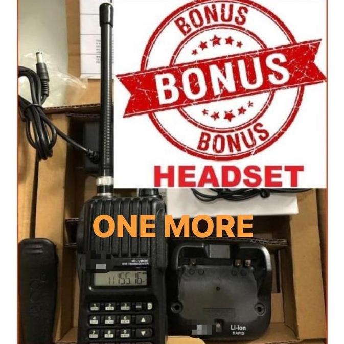 TERLARIS - WALKIE TALKIE RADIO HT Ic V 80 ICV80 IC - V80 VHF BONUS HEADSET handy talky V80E V80 ic v