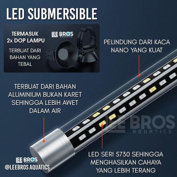 Altx- Lampu Led Aquarium Submersible 30-90 Cm / Lampu Celup Aquarium