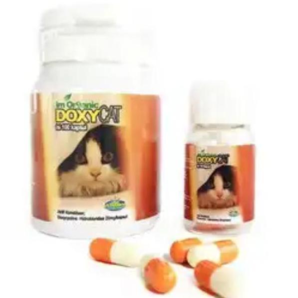 Im organic Doxy Cat Flu - Obat flu Kucing Doxy Cat Isi 100 kapsul