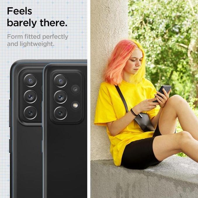 Case Samsung Galaxy A52 / A72 Spigen Thin Fit Slim Hybrid Casing - A72, Black