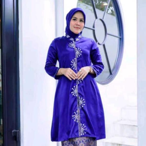 POTONGAN HARGA Atasan Baju Kurung Malaysia Tunik Rosalie Full Payet Baju Kurung Serian Warna Terbaru