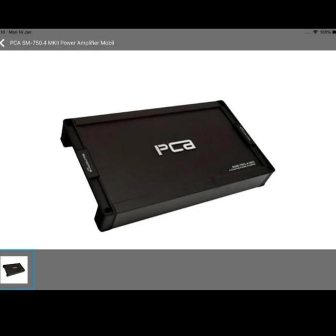 power PCA sm2-750.4 MKII power amplifier mobil pca sm 750