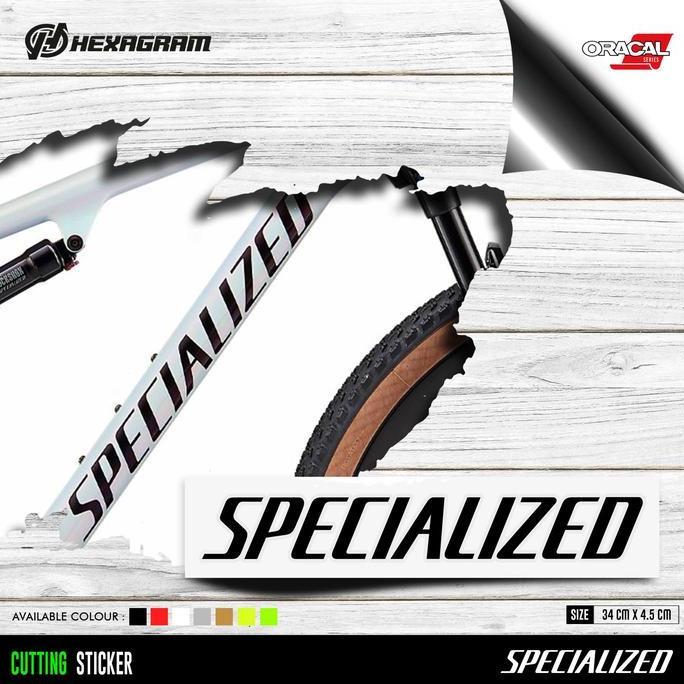 Promo Cutting Sticker Frame Sepeda Specialized Logo Besar | Specialized Cod
