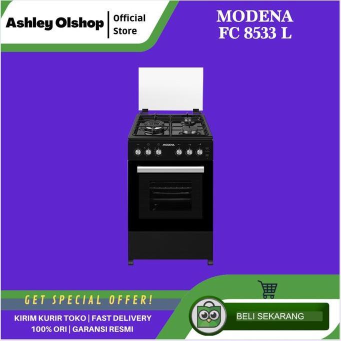 Kompor Standing Modena FC 8533 L Kompor 3 Tungku Modena FC8533L Freestanding Cooker [ORI]