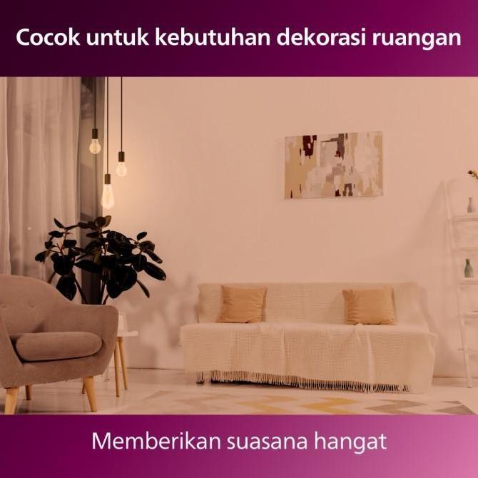 Sale Paket Lampu Philips Beli 3 Dapat 4  Lampu Philips Filament Bohlam Led 6W A60 E27 Kuning