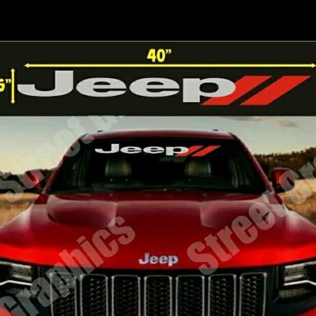 Stiker Mobil Jeep Cutting Sticker Jeep Kaca Mobil depan