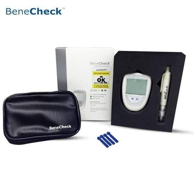 TERLARIS - Alat Benecheck 3in 1 Gcu (Tanpa Strip) Benecheck alat tes darah