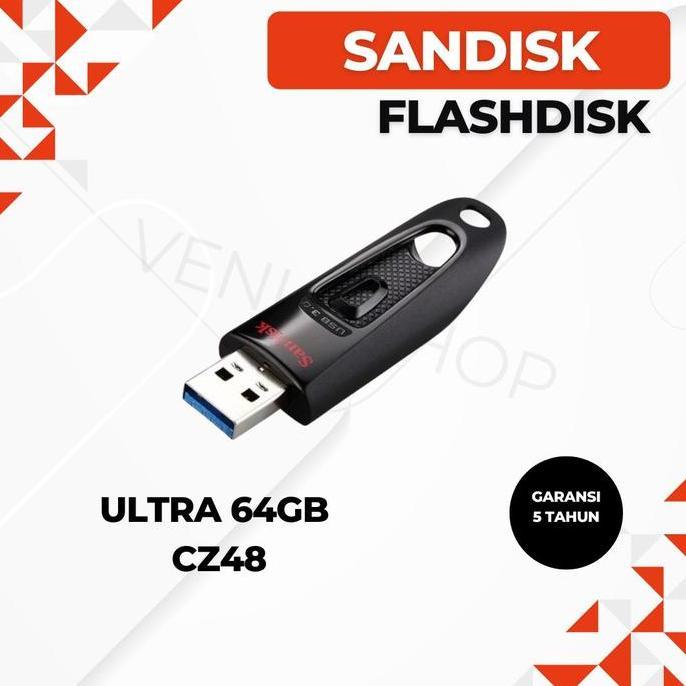 SANDISK FLASHDISK ULTRA 64GB USB 3.0 / SANDISK FLASHDISK 64GB CZ48