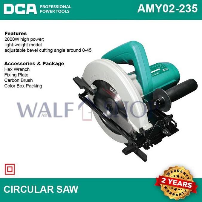 Ready DCA Circular Saw / AMY02-235 / Mesin Gergaji Circular
