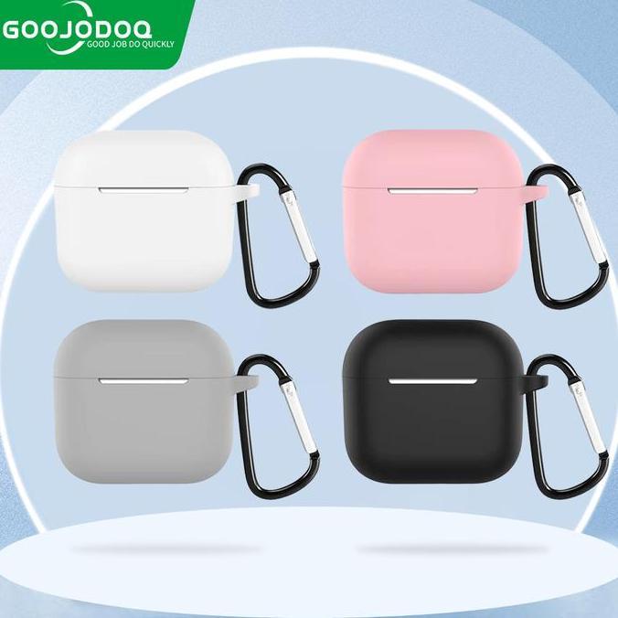 GOOJODOQ TWS Silicone Protector Casing for A6 Pro Bluetooth TWS w/ Hook Ring
