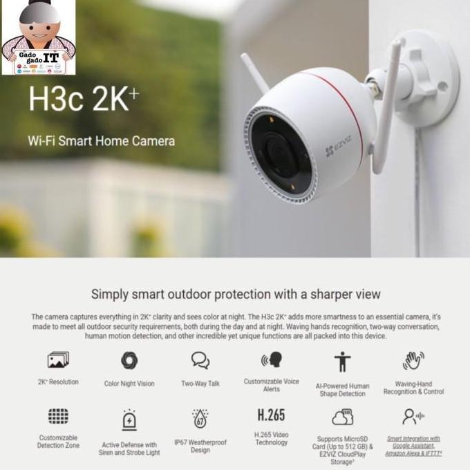 EZVIZ C3W IP CAMERA OUTDOOR WIRELESS KAMERA CCTV WIFI WATERPROOF