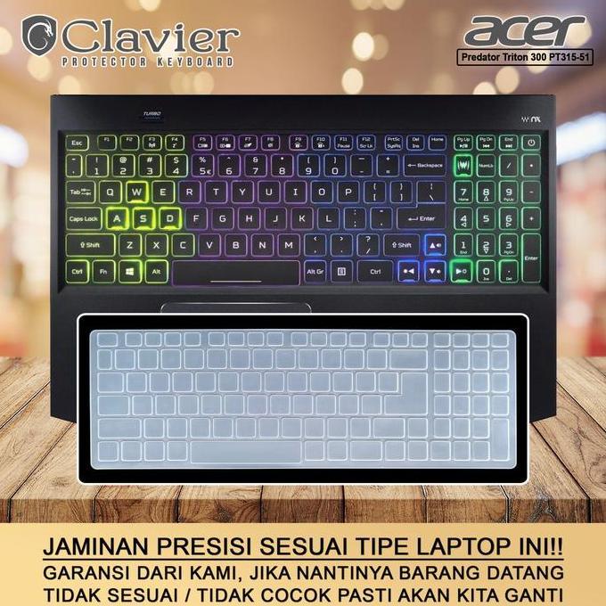 BEBAS ONGKIR - Cover Garskin Laptop Acer Predator Triton 300 PT315-51-58BG 740T 75MF