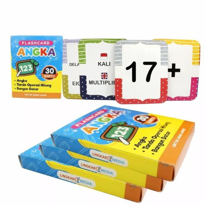 Mainan Kartu Flashcard Mengenal Huruf ABC Angka 123 Huruf Hijaiyah