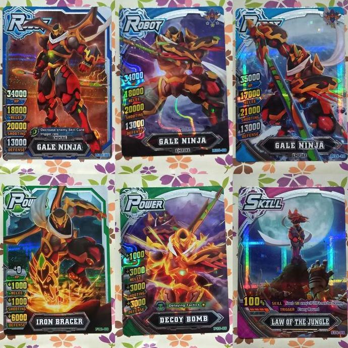 hero of robots silver GALE NINJA robot - power - skill - set combo