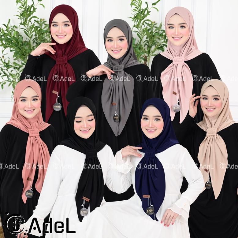 Segitiga Instan Jersey Premium / Hijab Instan Segi3 Nonpet / Mentari / Segitiga Instan Oval Jersey F