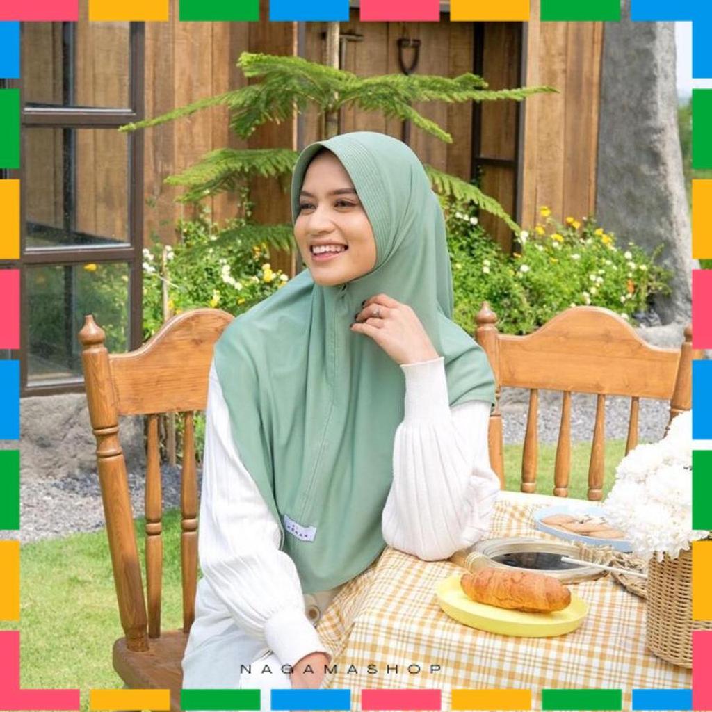 (Bisa Cod)Kenan Hijab Original Size L Lana - Daily Jilbab Bergo Instan Jersey Premium
