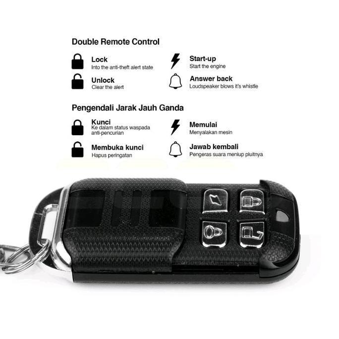 Grosir Alarm Motor Luminos Nine Eco9 Am-A Original Alarm Anti Maling System Bisa Hidupkan / Matikan 