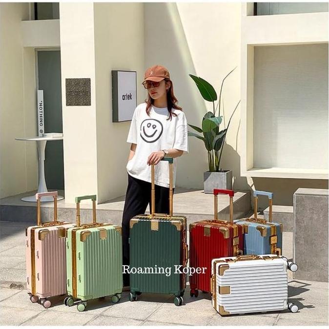 Papipuk- Roaming Koper T088 Kabin Size 20 Inch Sd Bagasi Size 28 Inch Aluminium Frame Tsa Lock 4 Rod