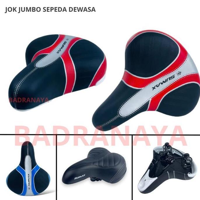 Promo Jok Sepeda Jumbo Sadel Bmx Lipat Mtb Saddle Tebal Empuk Sepeda Dewasa Cod