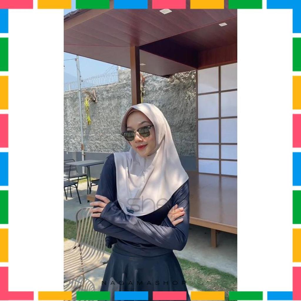 Shella Hijab - Bergo Sport Original Shella //Kerudung Olahraga Jersey Zoya
