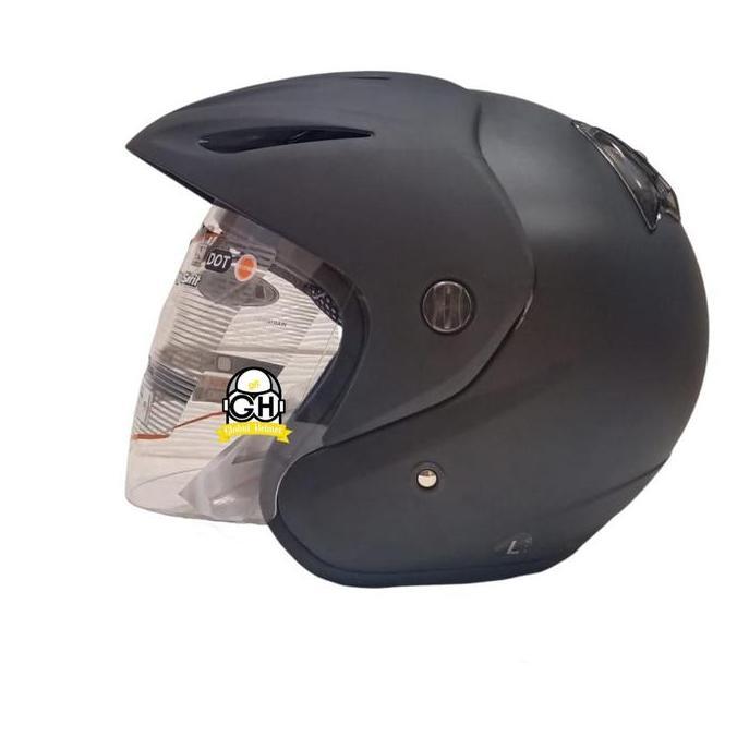 HELM INK CX 22 BLACK MATT ORIGINAL HELM INK CX22 HITAM DOFF HELM INK TOPI ASLI ORI GARANSI SNI