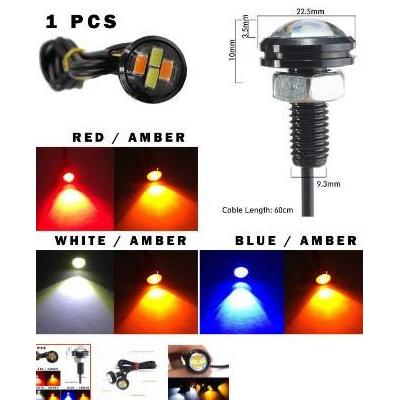 Lampu Led Mata Elang 2 Warna Eagle Eyes Eye Senja Sen Kota Mobil Motor Car Kabel