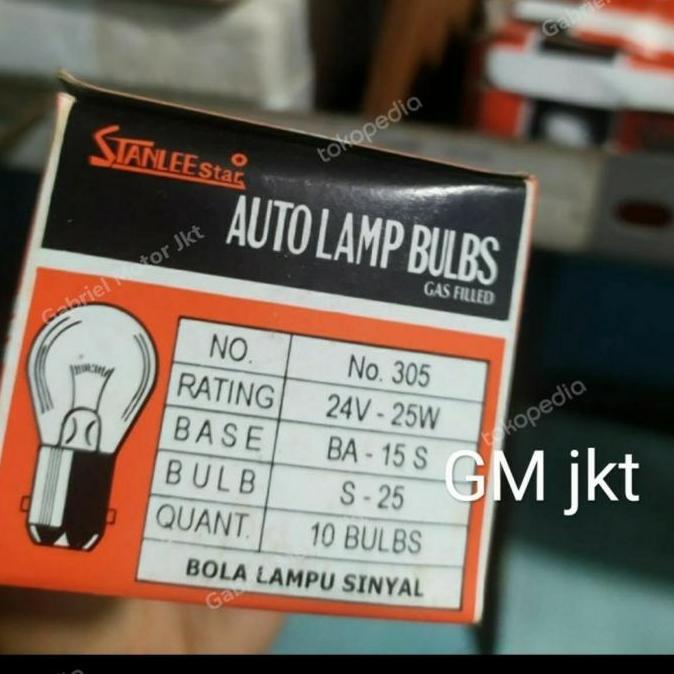 Bulb Kaki 1 Besar 24Volt 25Watt Sen Stanlee 305-10Pcs